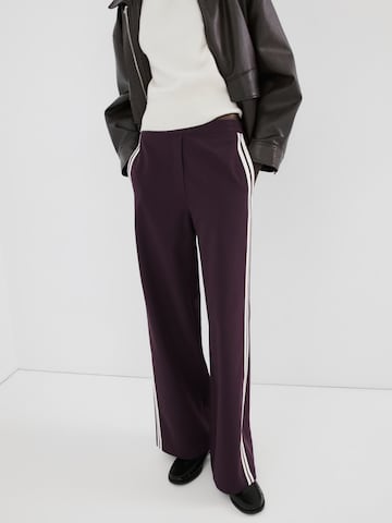 MANGO Wide leg Byxa i röd: framsida