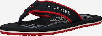 Tongs TOMMY HILFIGER en bleu : devant