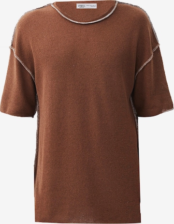 T-Shirt VAMOS CLO en marron : devant