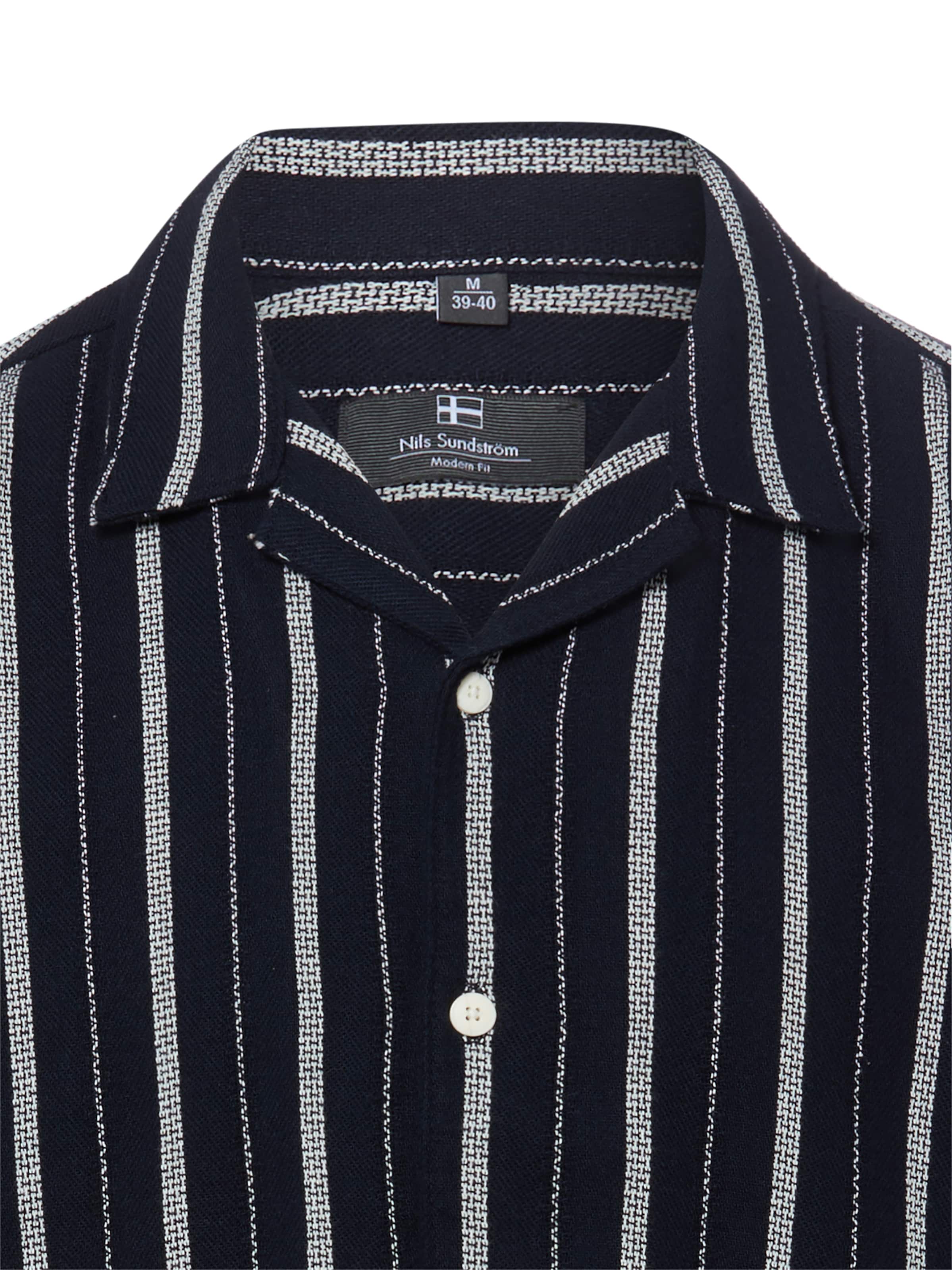 Nils Sundström Comfort Fit Hemd in Blau