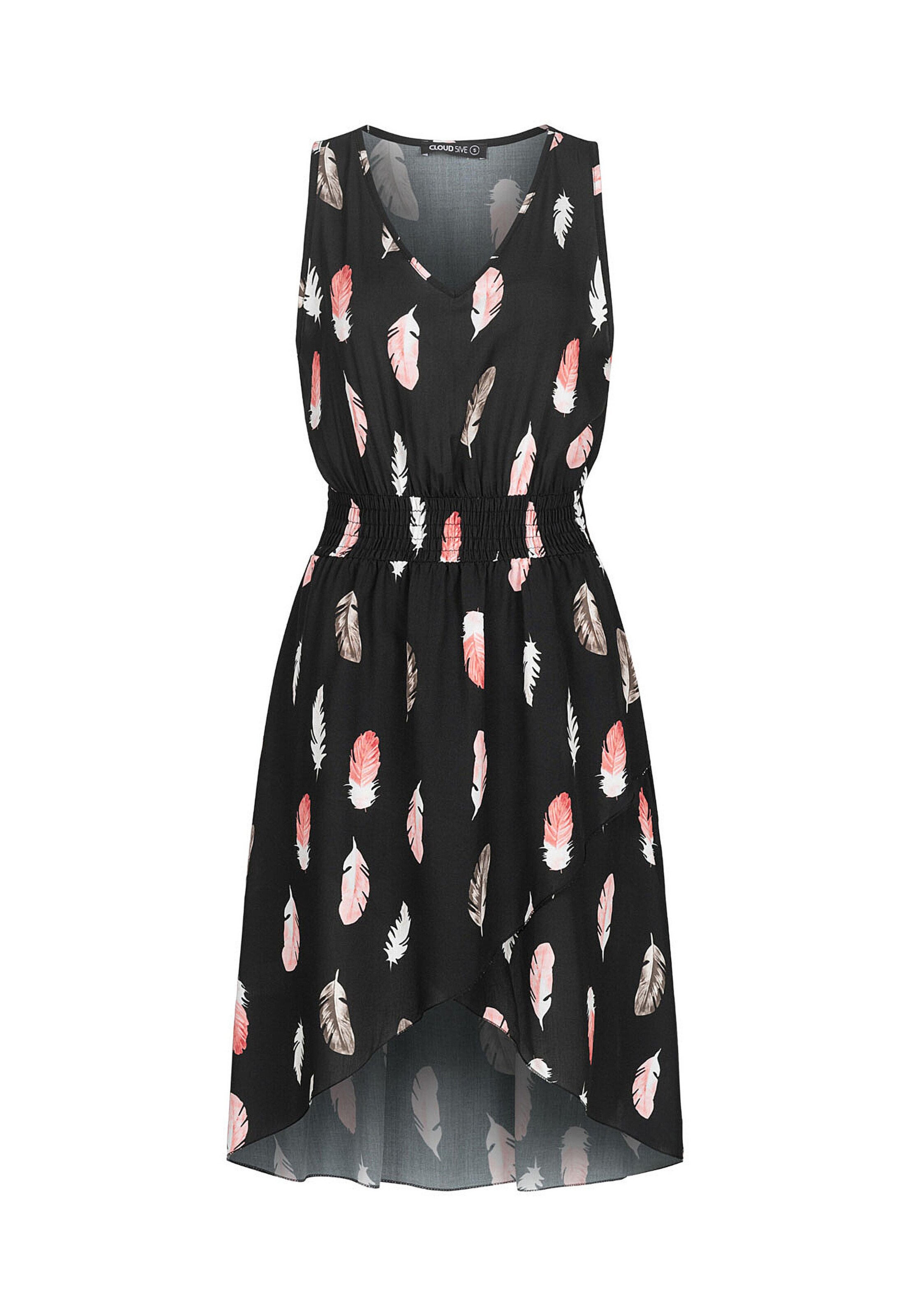 Cloud5ive Kleid in Schwarz: Vorderseite
