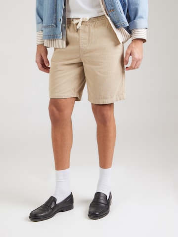 Regular Pantalon Lindbergh en gris : devant