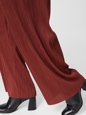 ABOUT YOU Curvy Loose fit Pants 'Inka' in Red