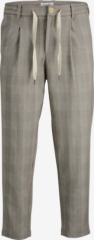 JACK & JONES Loose fit Pleat-Front Pants 'Bill' in Beige: front