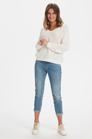 Kaffe Sweater 'Jolan' in White: front