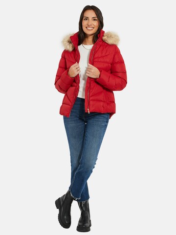 Veste d’hiver 'Hails' Threadbare en rouge