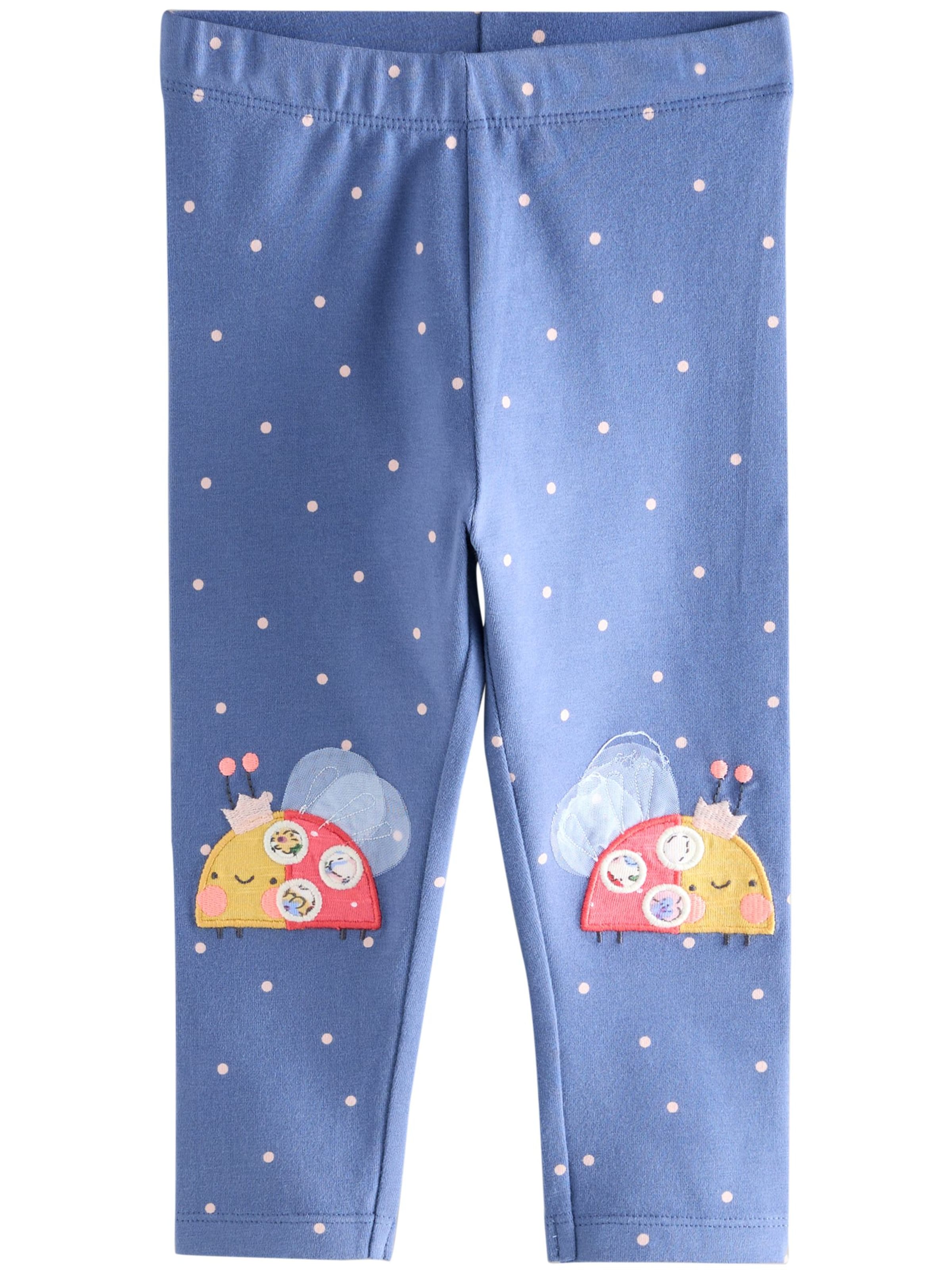 Next Skinny Leggings in Blue: front