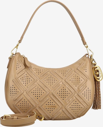 Sac bandoulière La Carrie en beige : devant