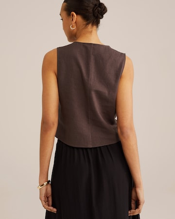 Gilet de costume WE Fashion en marron