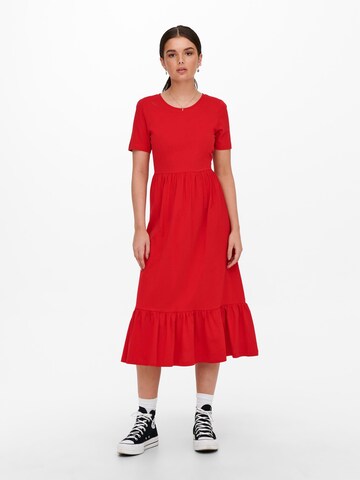 Robe 'MAY' ONLY en rouge : devant