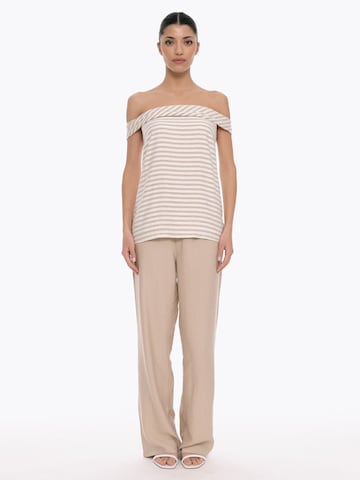 T-shirt 'Ring' 4TAILORS en beige