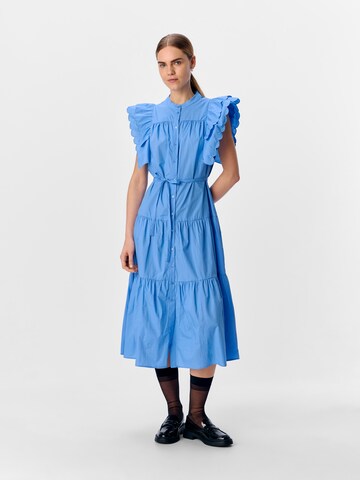 OBJECT Shirt dress 'HOPE' in Blue: front
