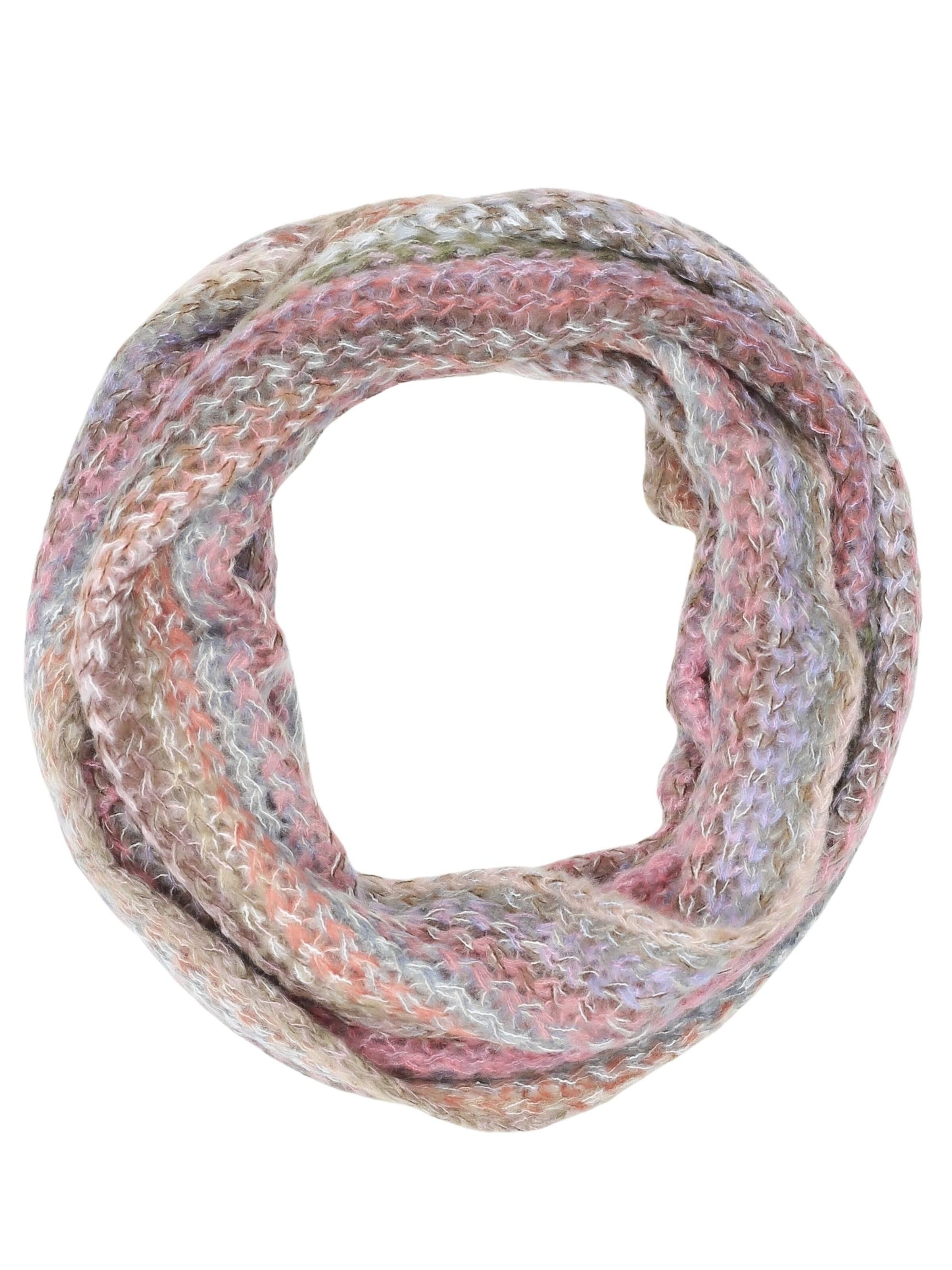 COLLEZIONE ALESSANDRO Tube Scarf 'Strickloop' in Mixed colors: front