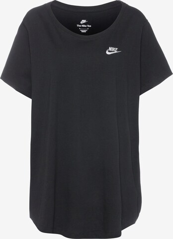 Tricou funcțional 'Club' de la Nike Sportswear pe negru: față