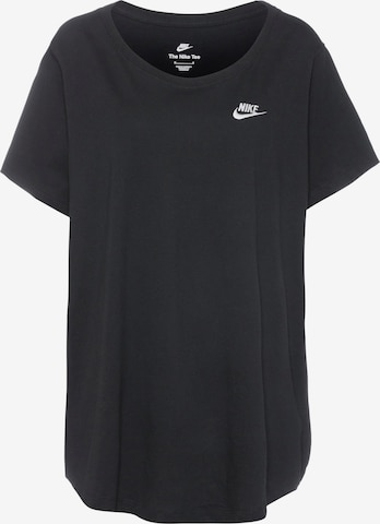 Nike Sportswear T-Shirt 'Club' in Schwarz: predná strana