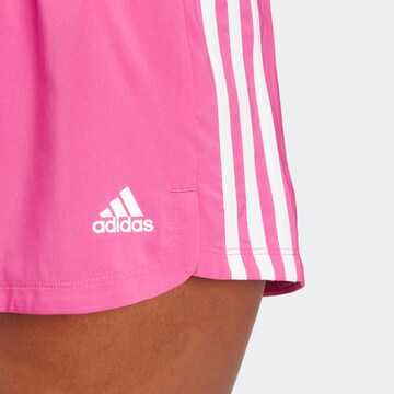 rožinė ADIDAS SPORTSWEAR Standartinis Sportinės kelnės 'Pacer 3-Stripes '