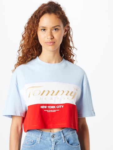 Tommy Jeans Shirt in Blauw: voorkant