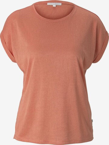 T-shirt TOM TAILOR DENIM en orange : devant