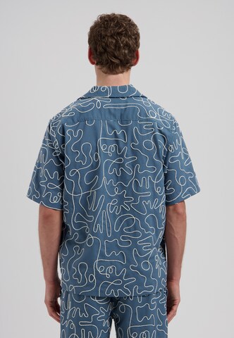 Dstrezzed Comfort fit Overhemd 'Leo' in Blauw