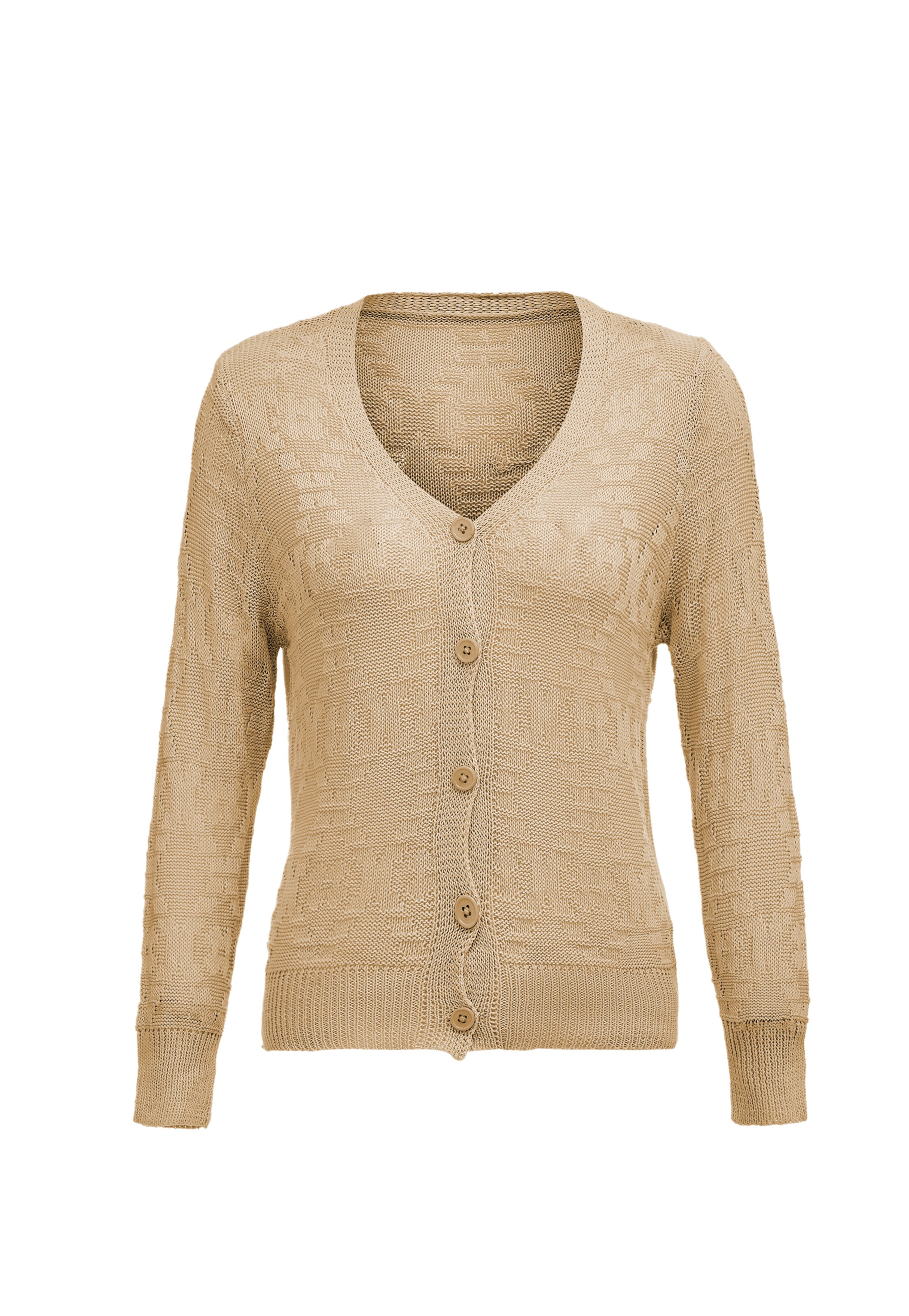 COBIE Knit cardigan in Beige: front