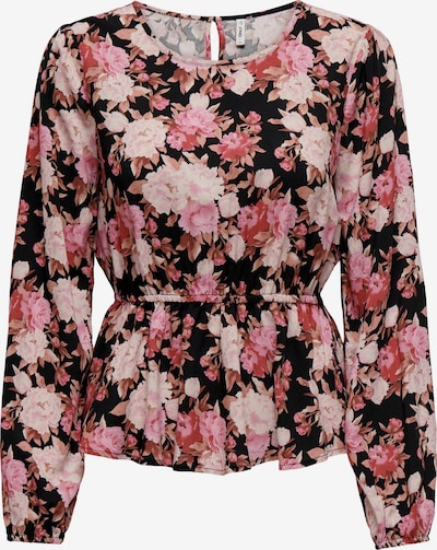 ONLY Bluza 'NOVA' | svetlo rjava / roza / svetlo roza / črna barva, Prikaz izdelka
