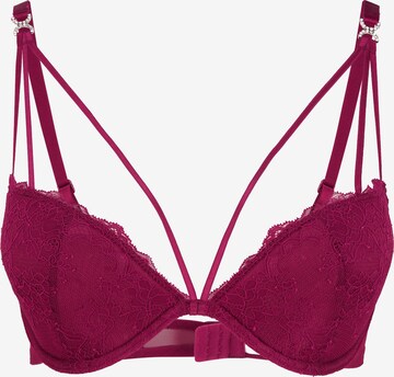 LASCANA Push-up BH i lilla: forside