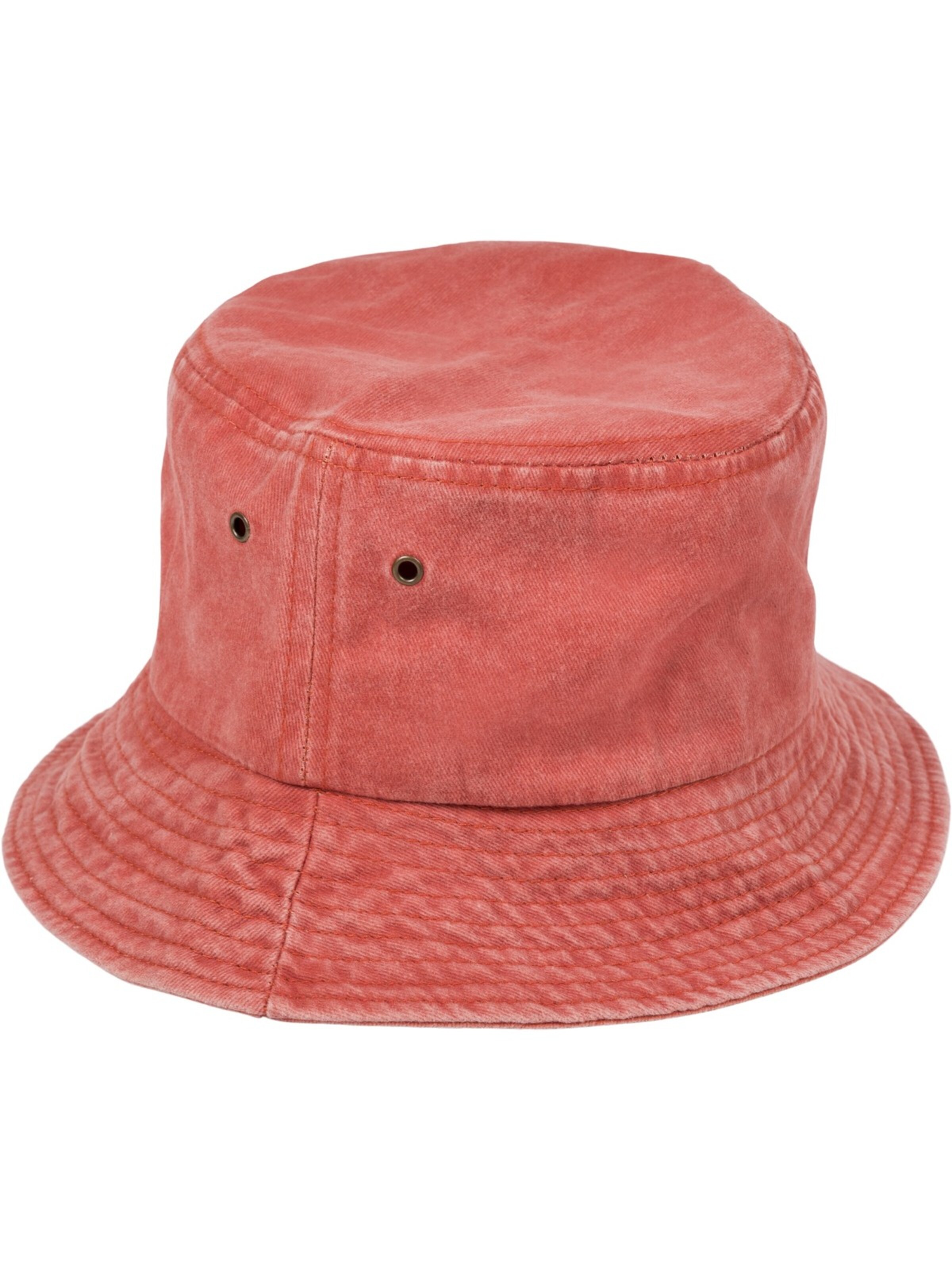 styleBREAKER Hut 'Fischerhut in Washed Optik'‌‌‌‌‌ in Rot