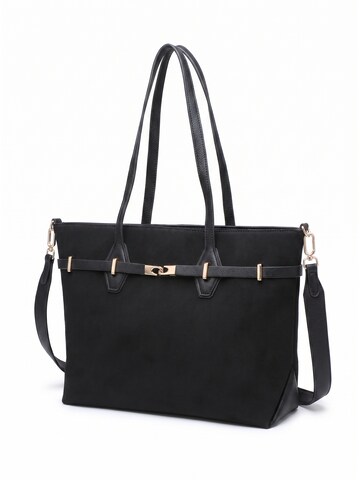 Borsa a mano 'Borsa a Mano Donna Ecopelle - Modello KSD52134 con Tracolla Staccabile' di Kassandra in nero
