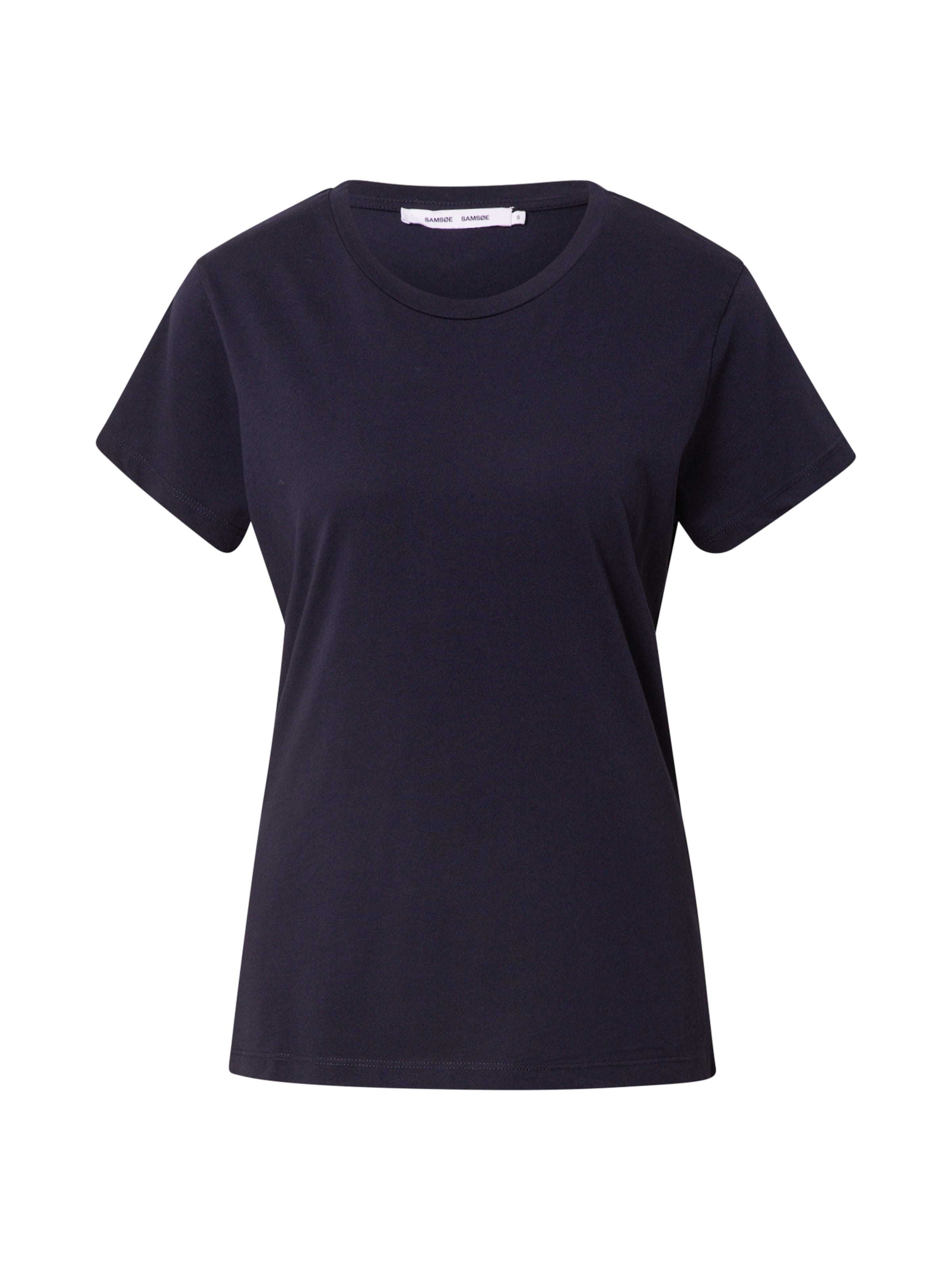 Samsøe Samsøe Μπλουζάκι 'Solly solid' σε μπλε: μπροστά