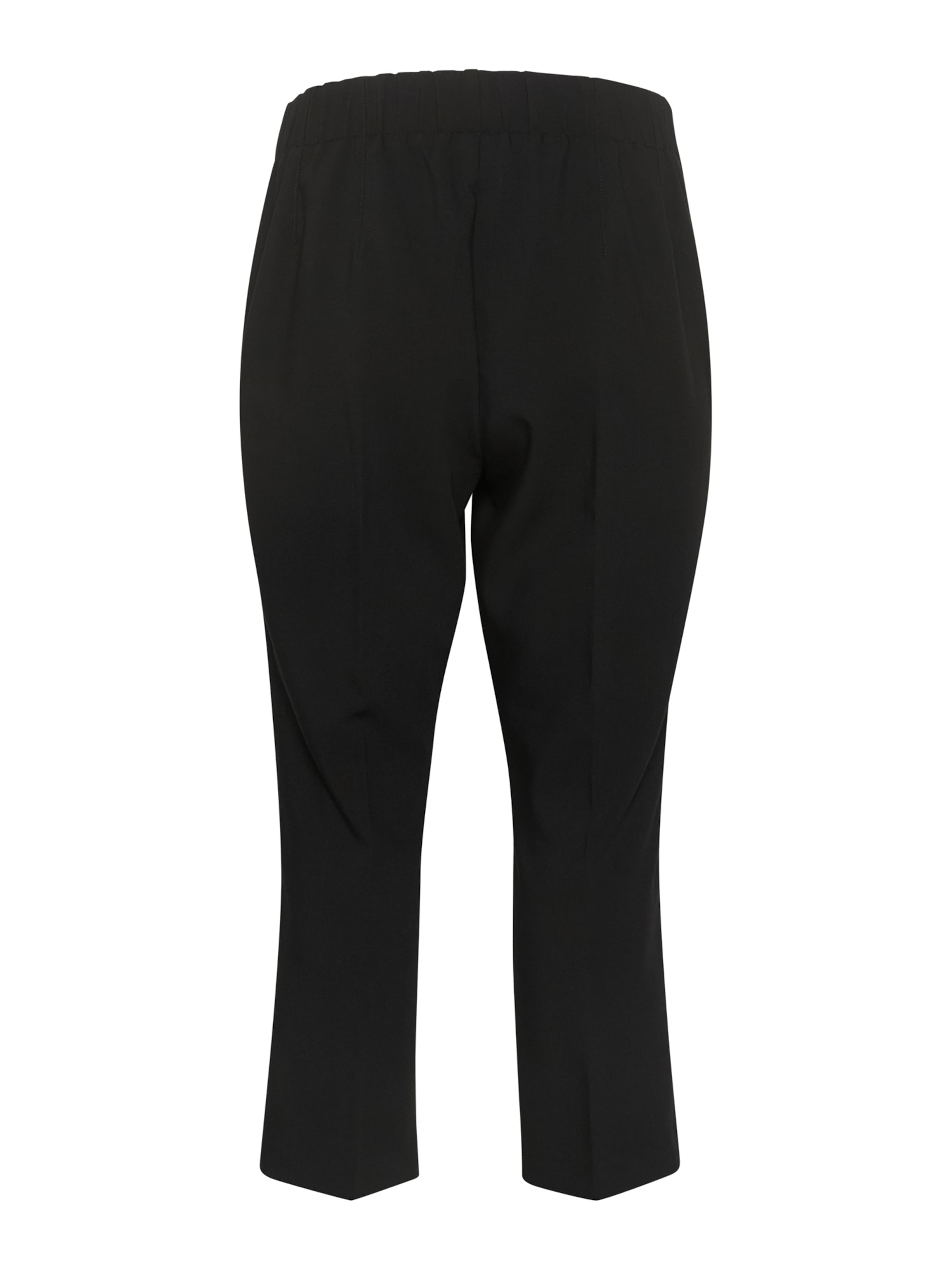 KAFFE CURVE Štandardný strih Nohavice 'Elia' - Čierna