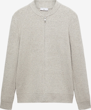 MANGO MAN Knit Cardigan 'PARKC' in Beige: front