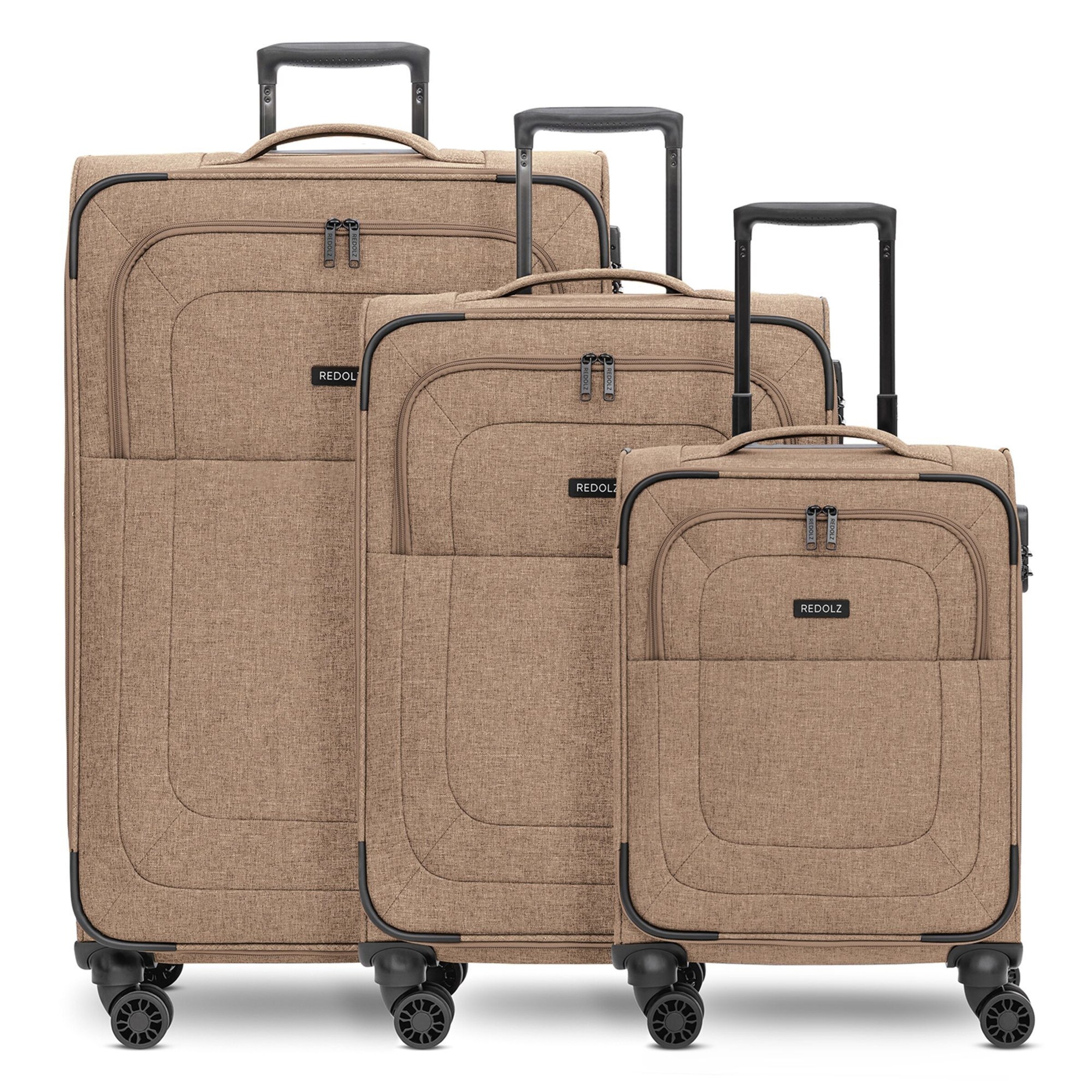 Redolz Suitcase Set 'Essentials 12' in Brown: front