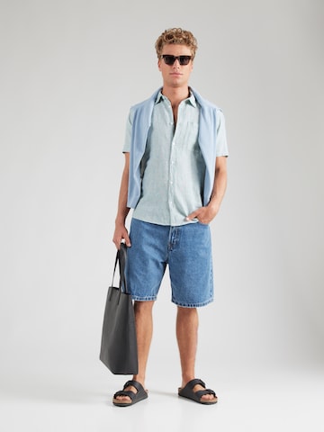 QS Regular Fit Hemd in Grün