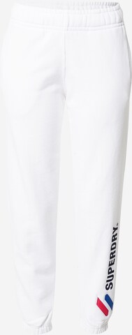 Superdry - Pantalón en blanco: frente