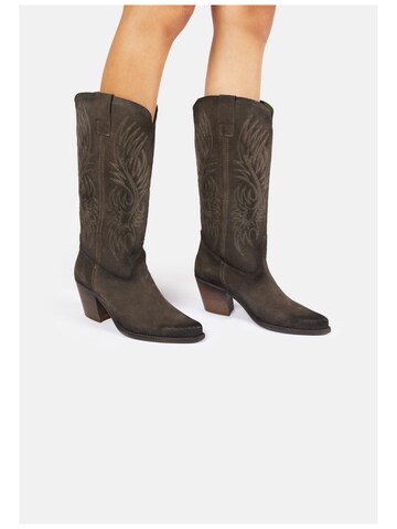 Bottes de cowboy FELMINI en gris : devant