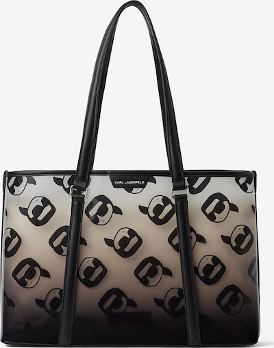 Karl Lagerfeld Sac de plage en noir / blanc, Vue avec produit