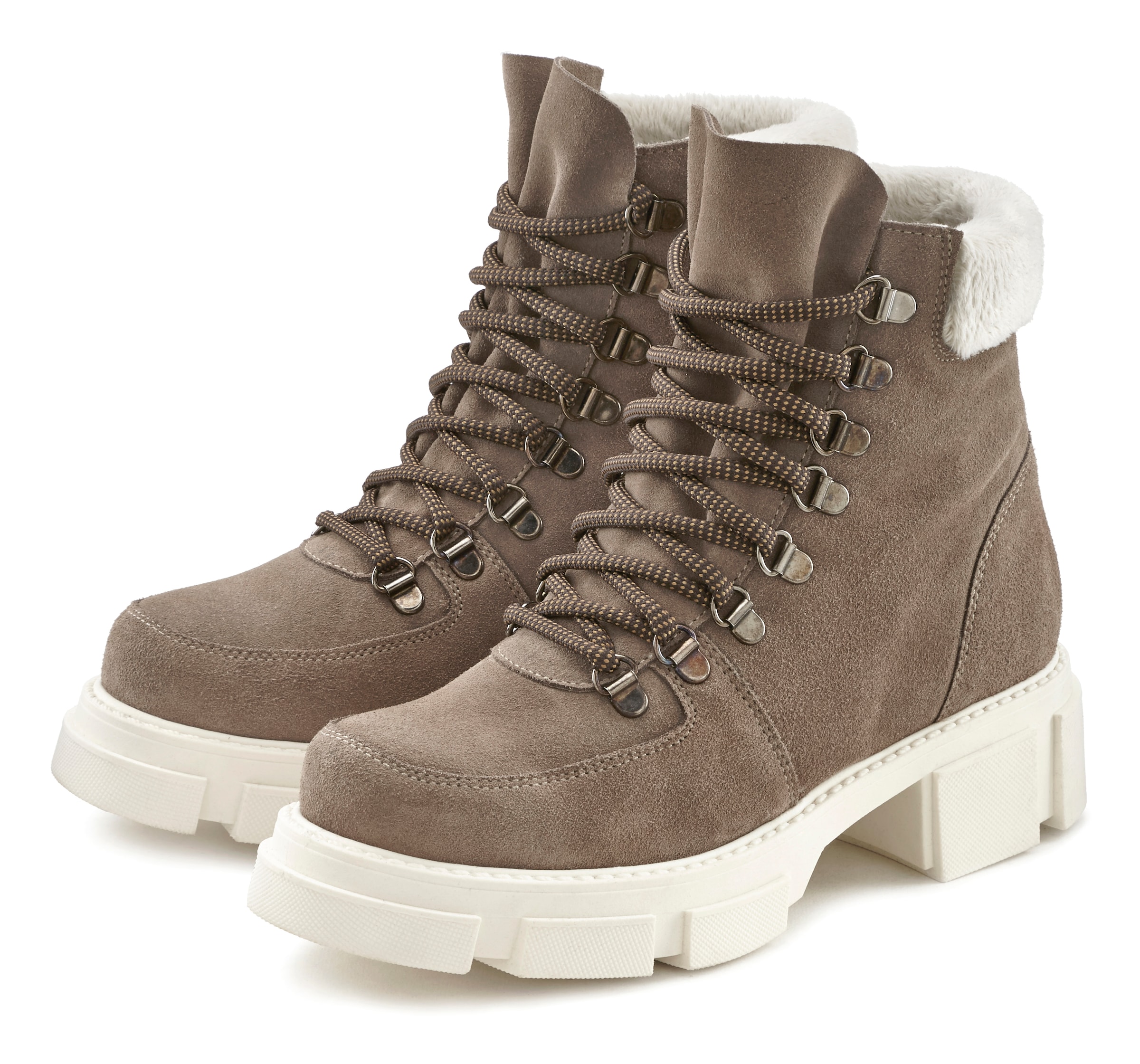 Stivaletto stringato di LASCANA in marrone