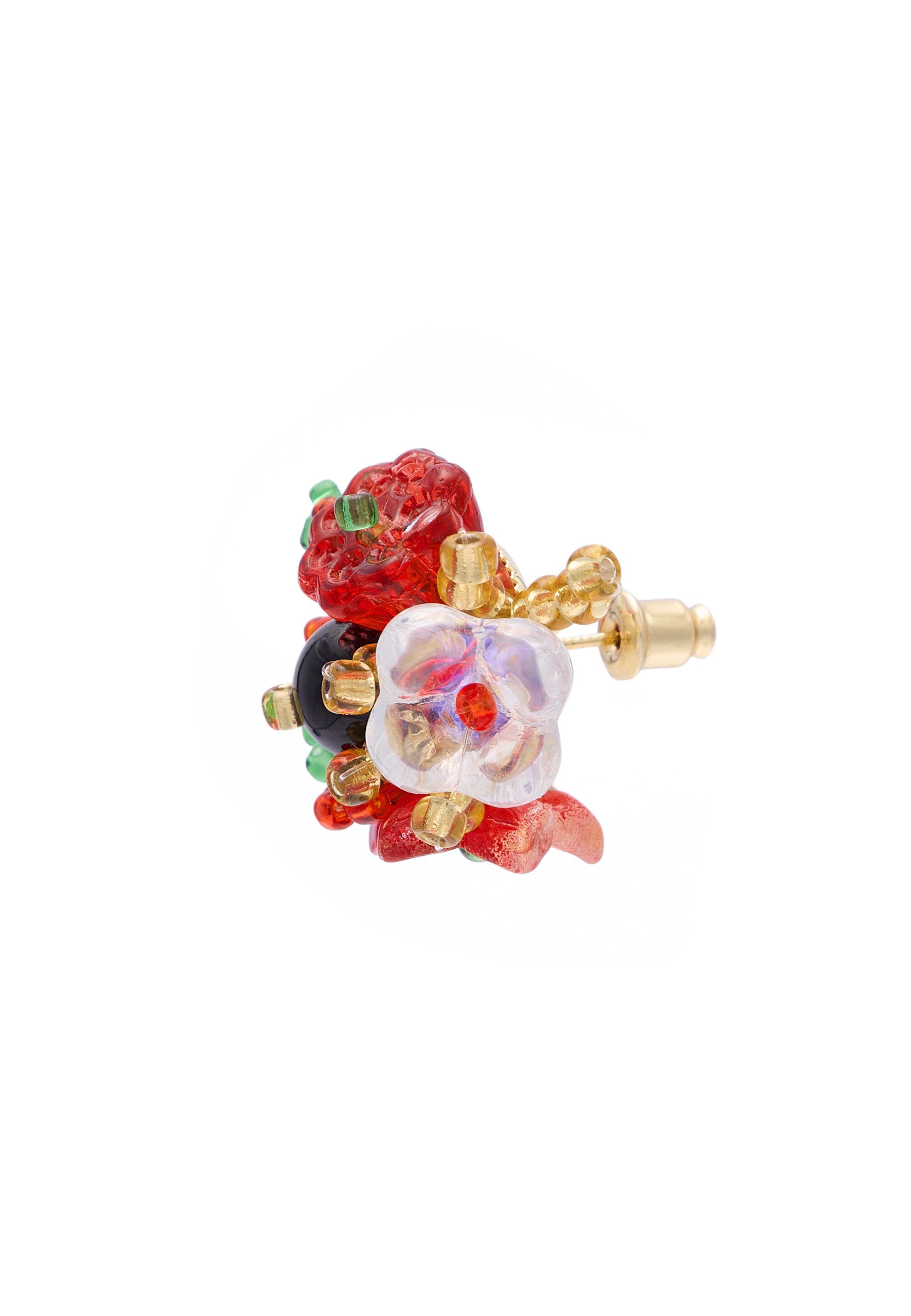 Boucles d'oreilles IZIA en rouge