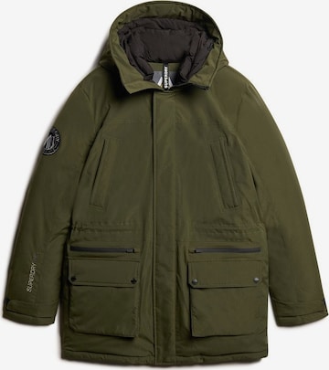 Parka d’hiver Superdry en vert : devant