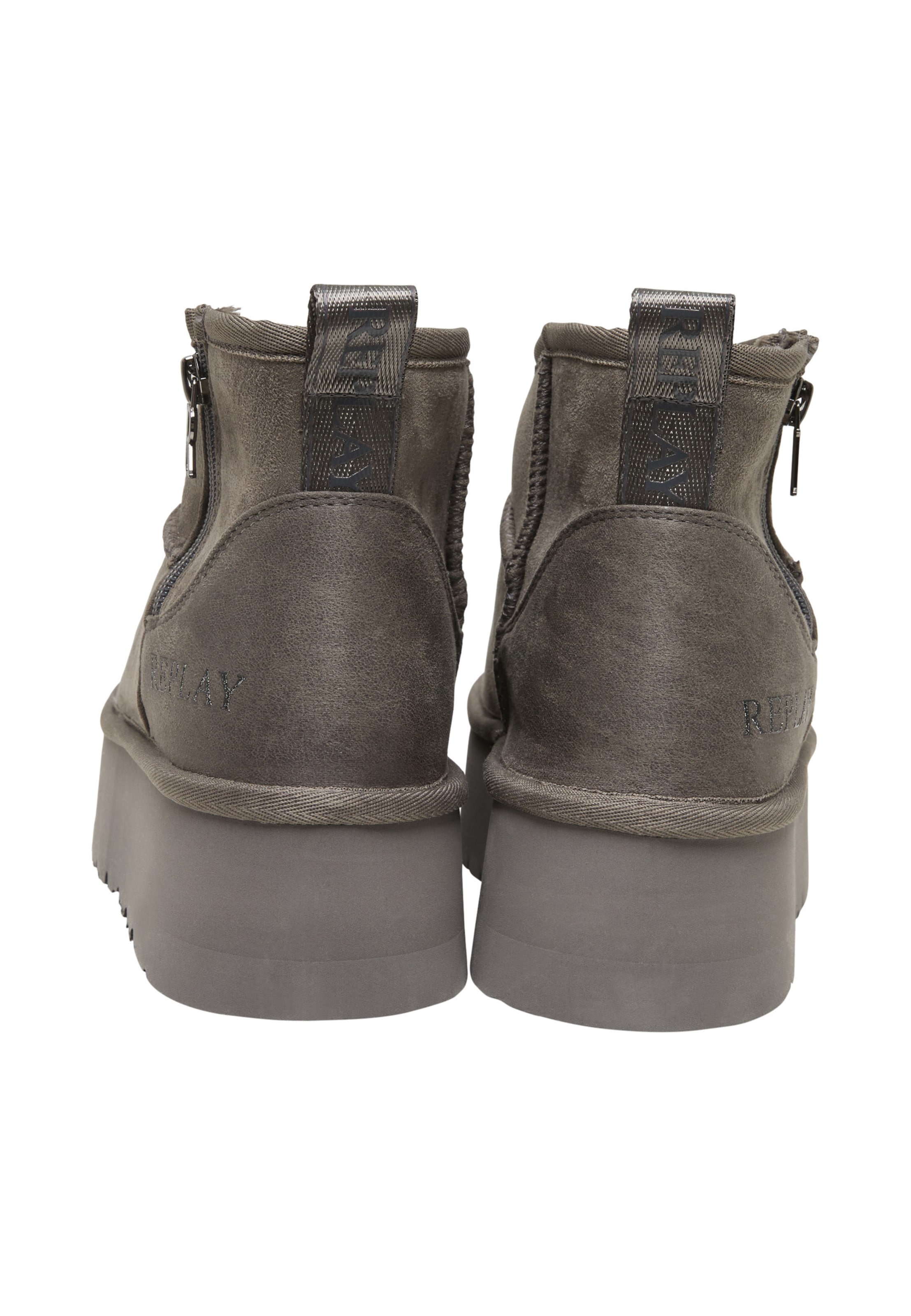 REPLAY Boots 'Zip' in Grijs