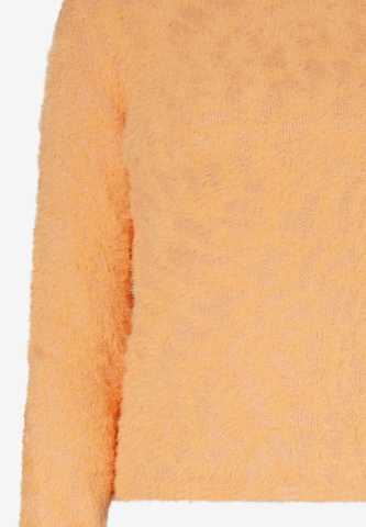 swirly Pulover | oranžna barva