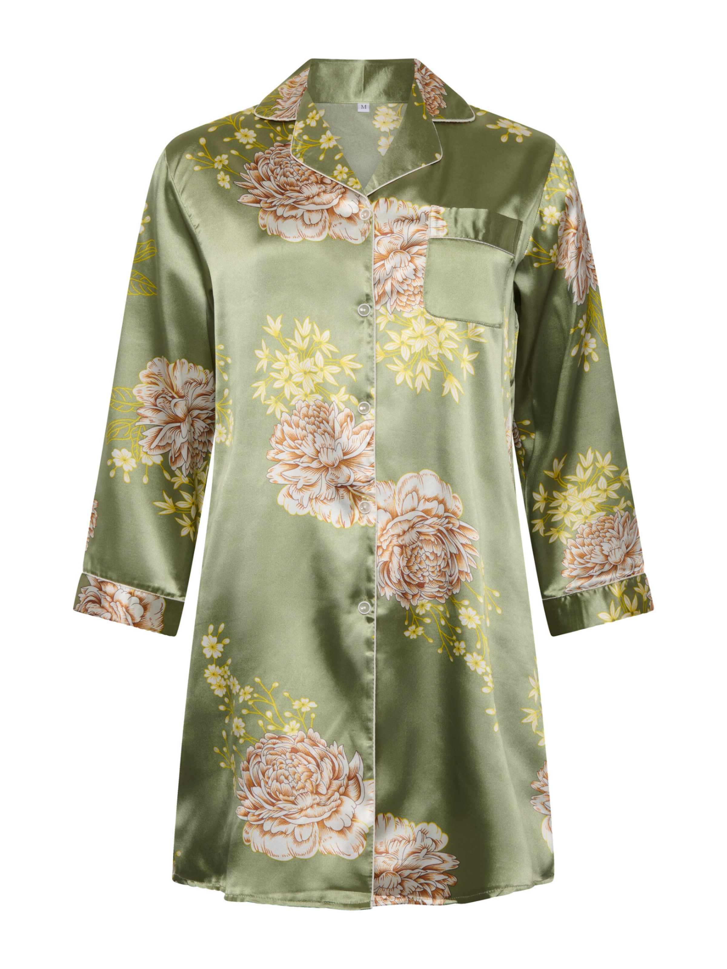 Orchibelle Nightgown in Green: front