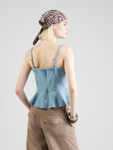 LEVI'S ® Top 'Anderson Flounce Top' - kék
