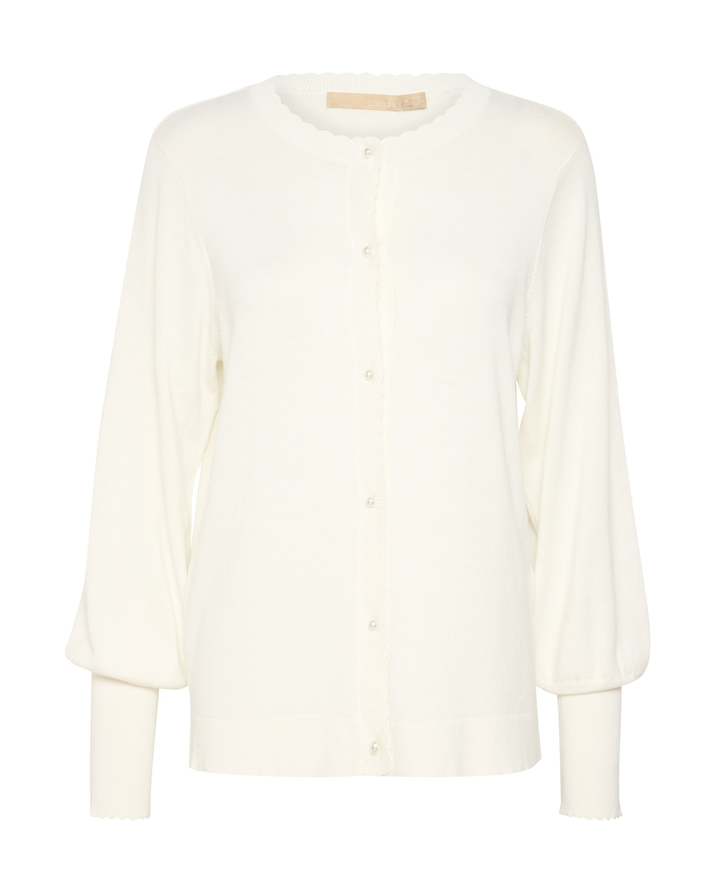 CULTURE Cardigan i hvid: forside