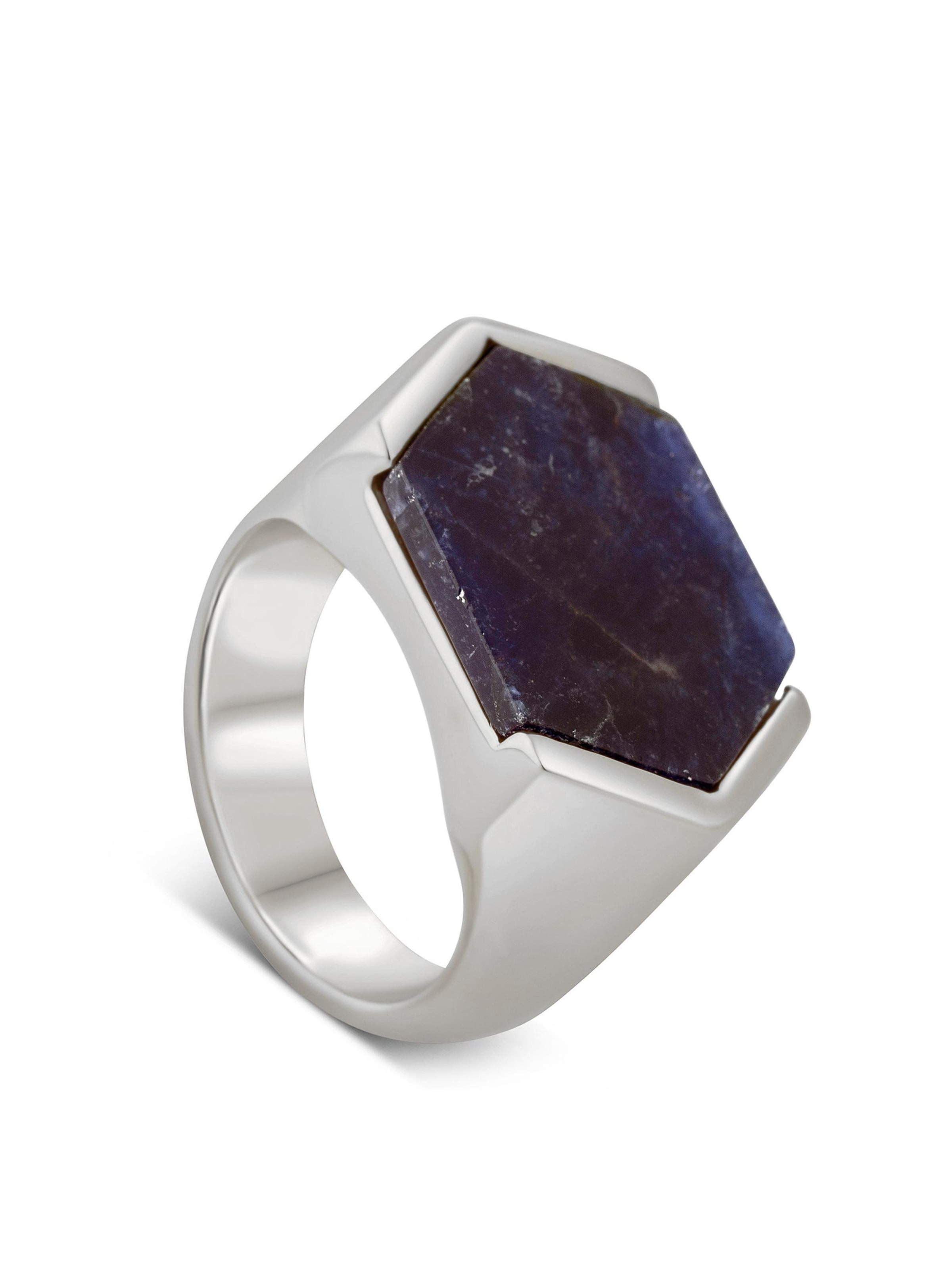 Akitsune Ring 'Abyss' in Blue: front