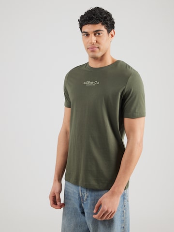 s.Oliver Μπλουζάκι σε πράσινο: μπροστά