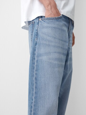 Regular Jeans de la Bershka pe albastru