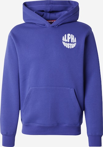 mėlyna ALPHA INDUSTRIES Megztinis be užsegimo: priekis