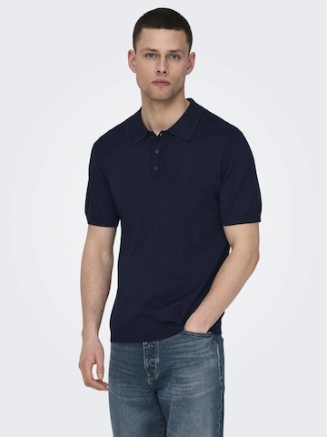 Pull-over Only & Sons en bleu