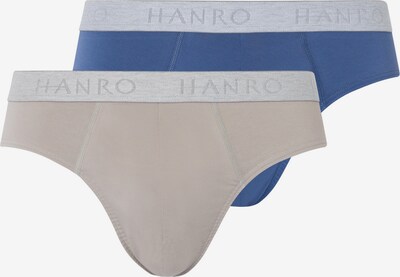 Hanro Slip 'Essentials' en bleu chiné / gris, Vue avec produit